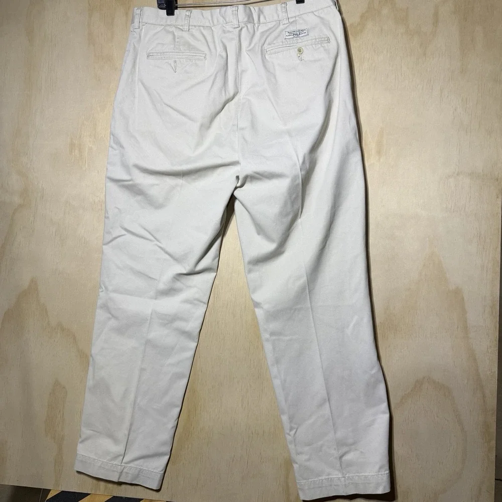Polo Ralph Lauren Classic Prospect  Pants Men's 38x32 Beige Khaki Prospect Fit‎